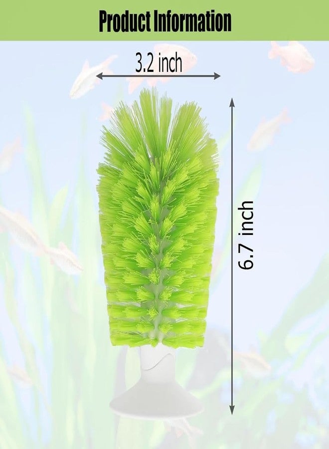 FORZENA Turtle Brush with Suction Cup for Tank Scratches - Back and Shell Cleaning, Scrub for Red Eared Slider, Exfoliate and Remove Scutes (Green) - Image 3